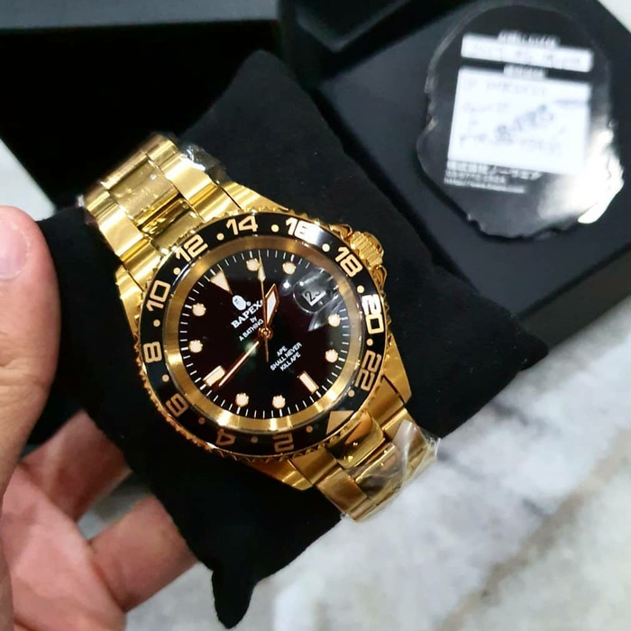 Bapex Watch By Bathing Ape 1 Full Gold (Bape Watch Series)