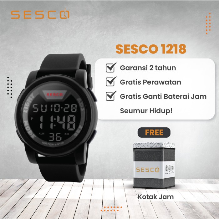Jam Tangan Pria Dital Sesco 1 Anti Air 5M