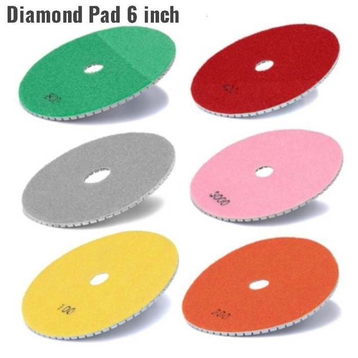 Terlaris Poles Diamond Pad 6Inch Per 1Pcs Polishing Pad