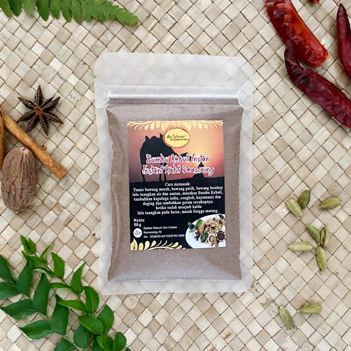 

Bumbu Kebuli Instan 250 G / Instant Kabli Seasoning 250 G