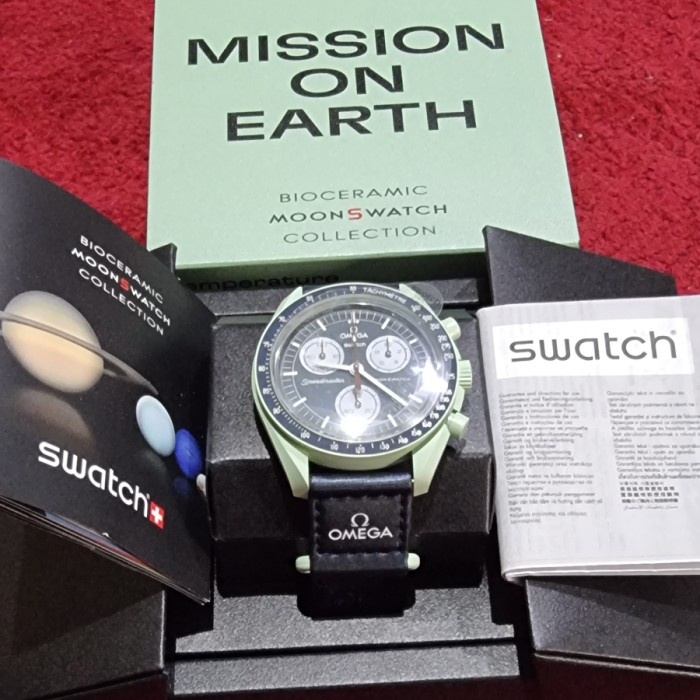 HOT SALE OMEGA X SWATCH EARTH ORIGINAL 100% TERBARU