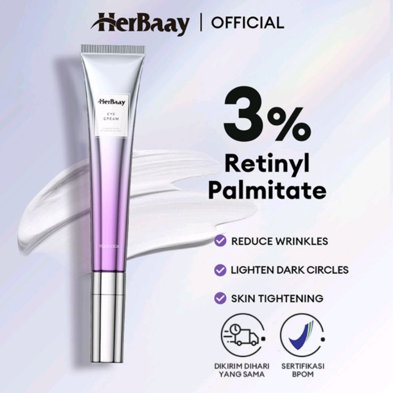 HERBAAY 3℅ RETINYL PALMITATE EYE CREAM EYE SERUM KANTUNG MATA