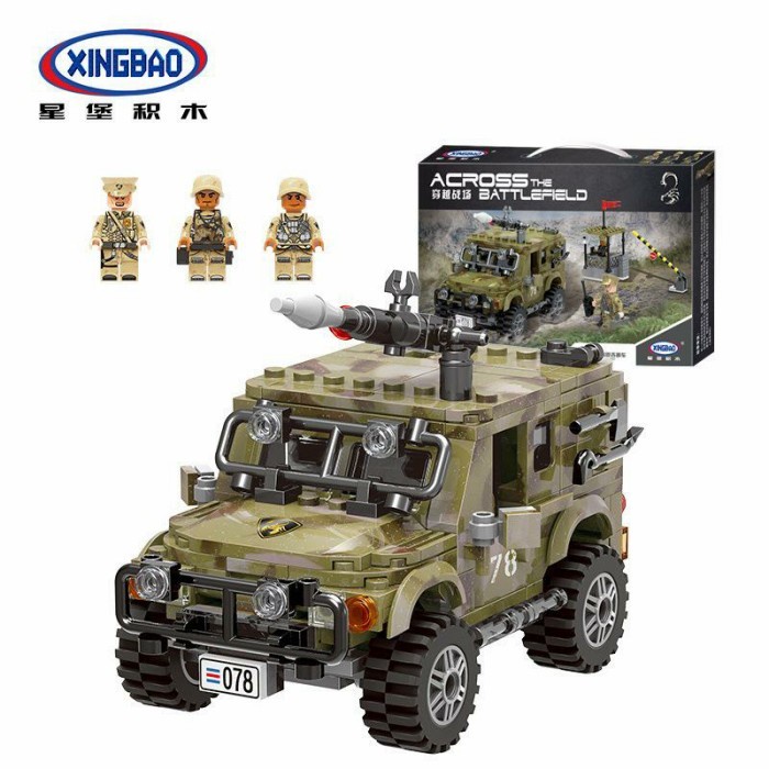 Lego Mobil Tank Jeep Tentara Militer 06012 Swat Army Military Soldier