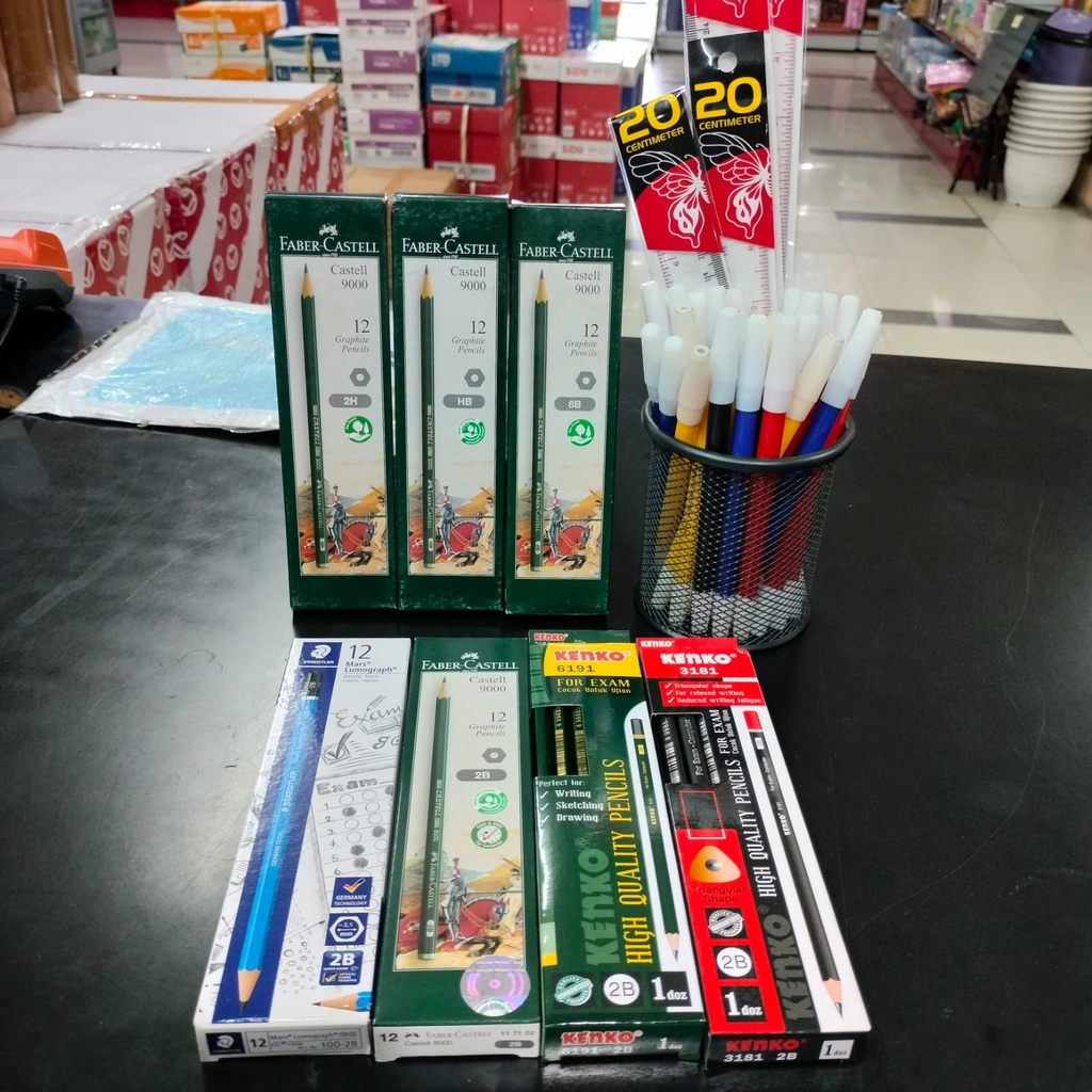 

[1PCS] Pensil 2B Faber Castell Original Staedler Kenko
