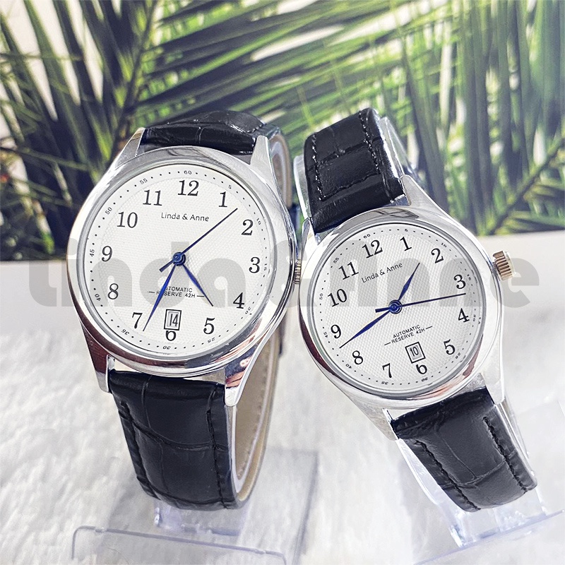 Jam Tangan Pria Bisnis Tahan Anti Air Casual Analog Quartz Pu Leather Fashion Import/Jam Tangan Couple