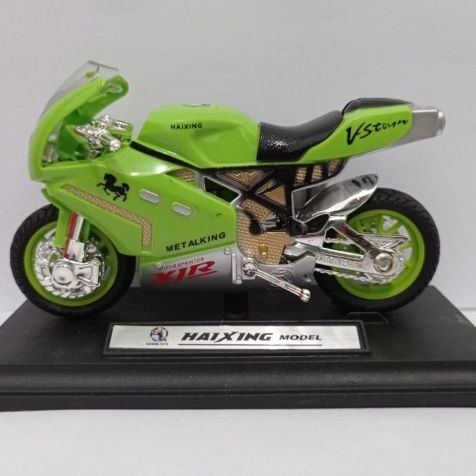 DISKON SPESIAL MINIATUR MOTOR NINJA SPORT HAIXING MODEL MAINAN ANAK HARGA MURAH TERMURAH