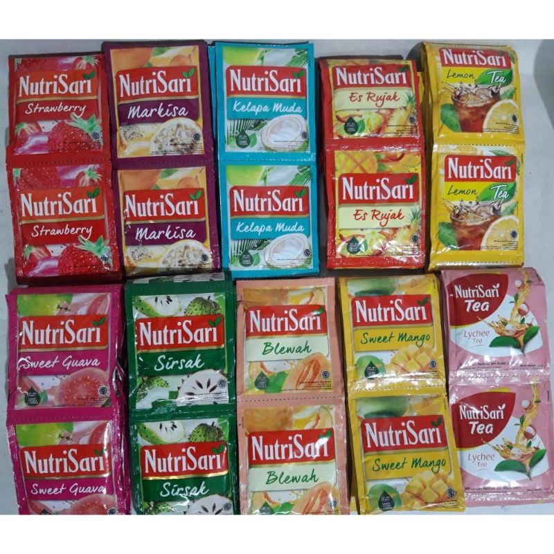 

(RENCENGAN) NUTRISARI SEMUA RASA 10 PCS 11 GR