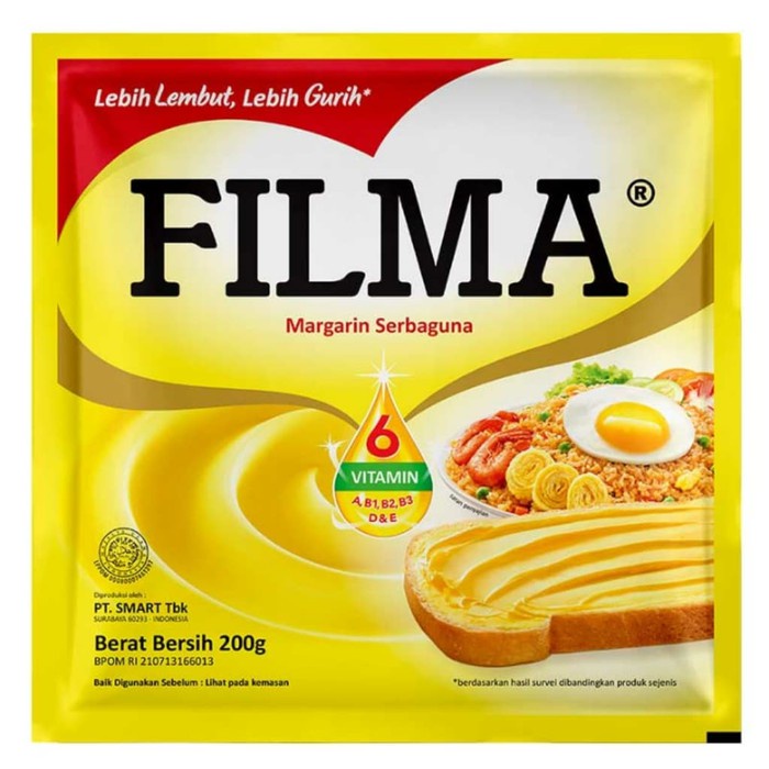 

FILMA MARGARIN SERBA GUNA 200 GR MENTEGA SACHET