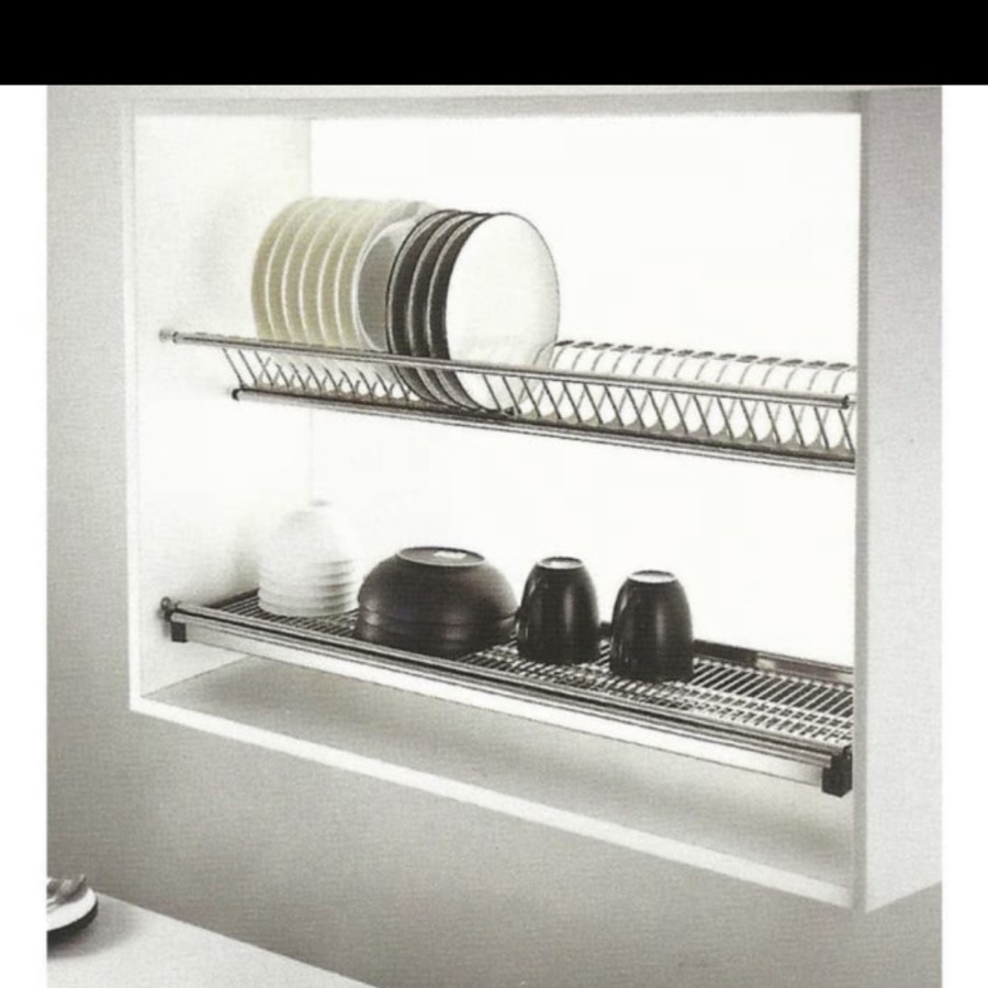 Rak piring gantung stainless steel Vitco 90cm