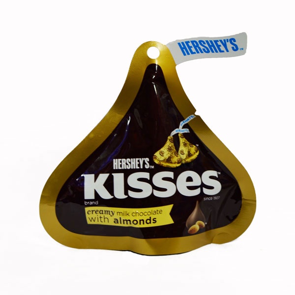 

HERSHEY KISSES MILK CHOCOLATE ALMONDS 36 GR - COKELAT