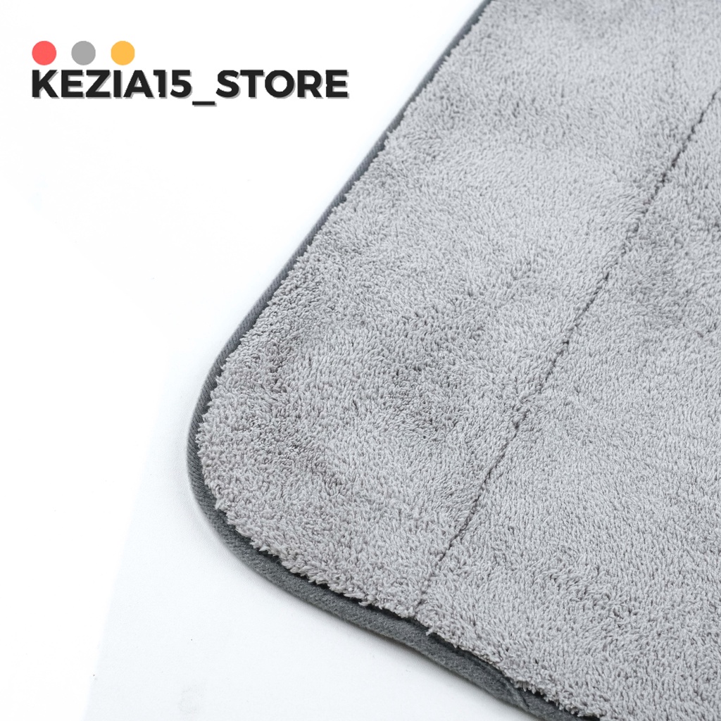 KESET RUMAH / KESET DAPUR / FLOOR MAT REAL MICROFIBER  40x60 400gsm BEST IMPORT QUALITY BATH MAT