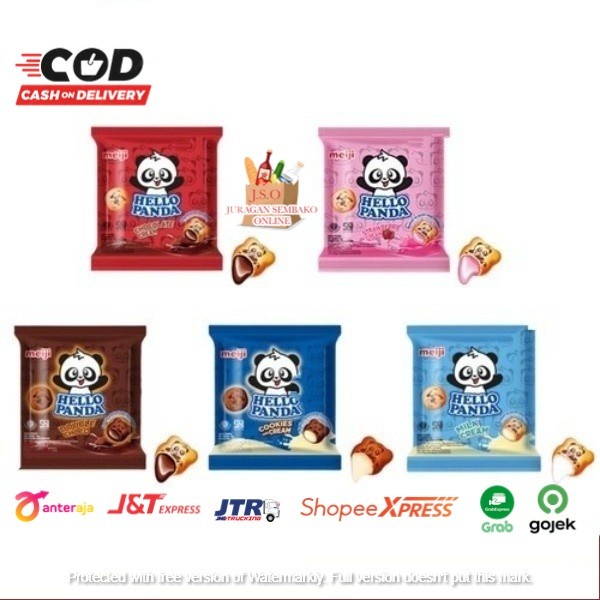 

HELLO PANDA 10 GR MILK COKLAT STRAWBERRY COOKIES AND CREAM - COKELAT Limited