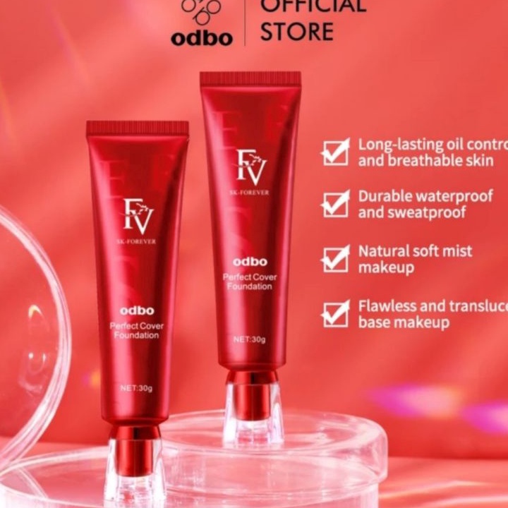 Produk OdbO FV Original Cover Foundation 30g / Original Perfect Magic Seller