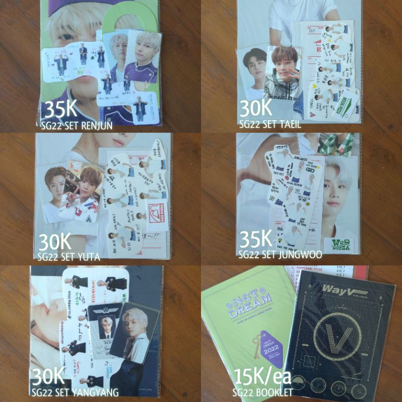 [CLEARANCE SALE] wts want to sell sg22 set season greeting nct 127 dream wayv renjun taeil yuta jung