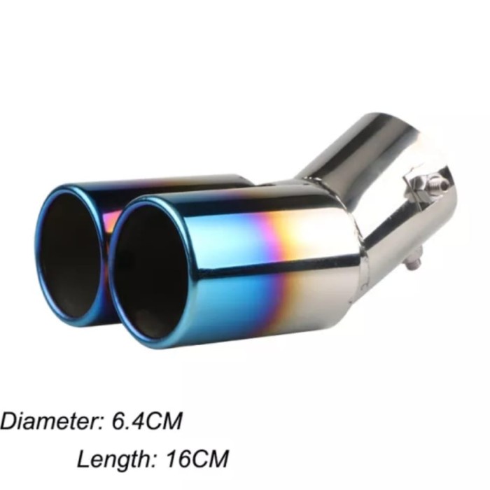 Best Seller" Muffler Ujung Knalpot Mobil AVANZA XENIA VELOZ 2022 Pelangi Setengah