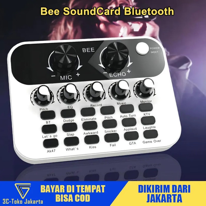 SoundCard Bluetooth Audio Usb External Audio Mixer Mini Sound Card
