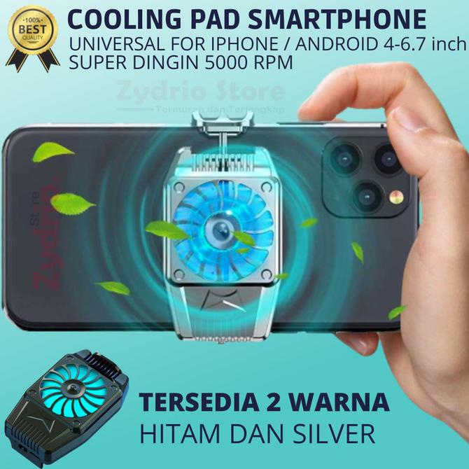 Fan Cooler Hp / Pendingin Cooling Pad Smartphone Gaming Iphone Android