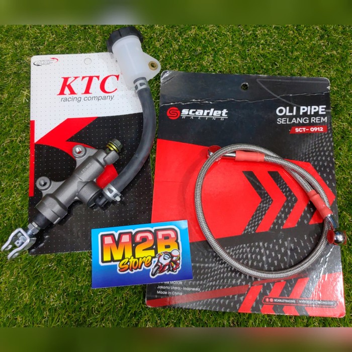 Master rem belakang KTC + selang rem Scarlet R15 R25 CBR150 CBR250RR