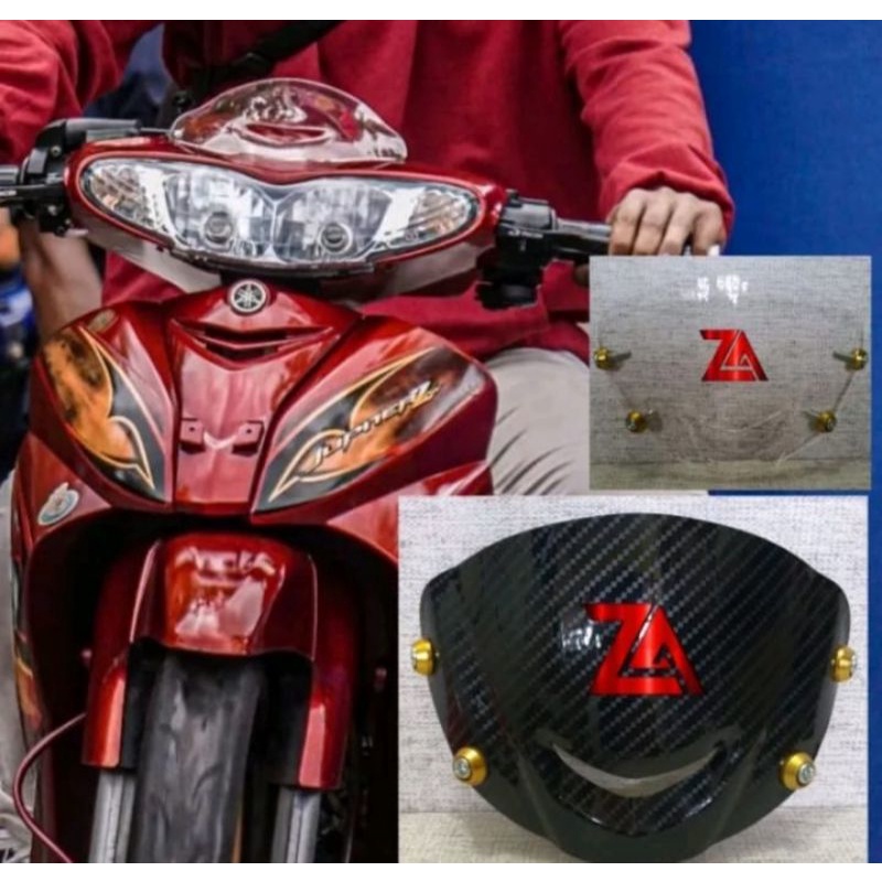 Visor Karbon Jupiter Z Lama 2001 2015 Kualitas Terbaik