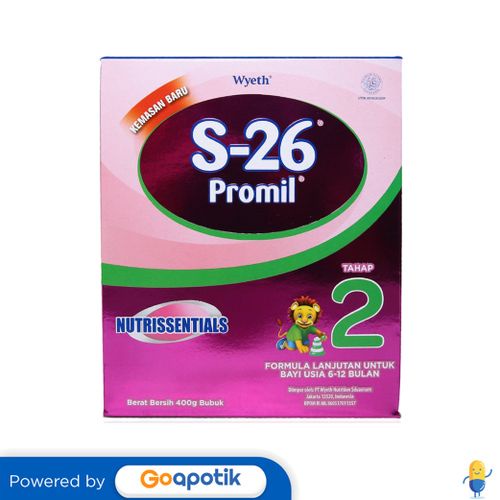 S-26 PROMIL GOLD 2 SUSU USIA 6-12 BULAN 400 GRAM KALENG