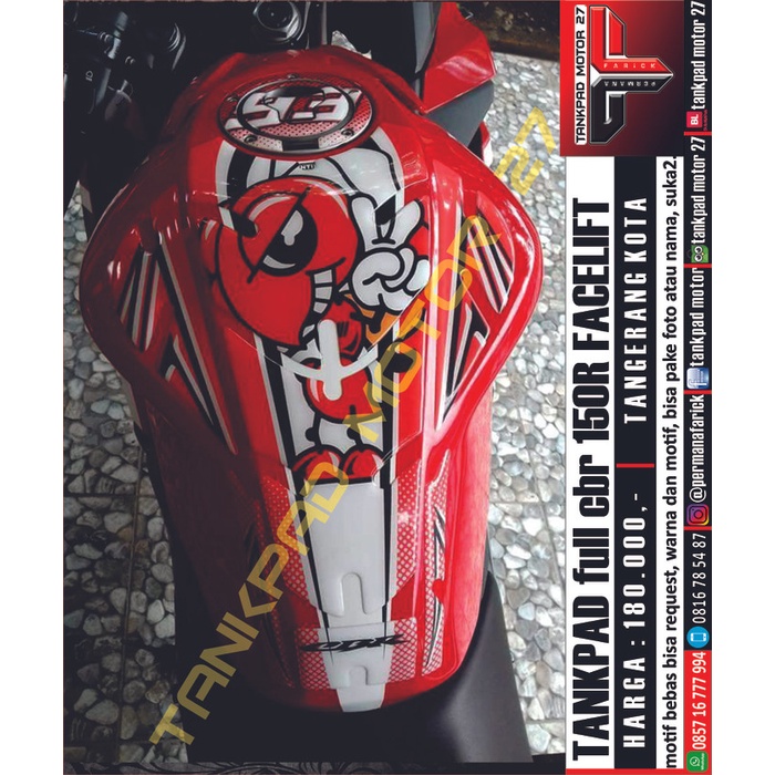 tankpad full new cbr 150r, facelift