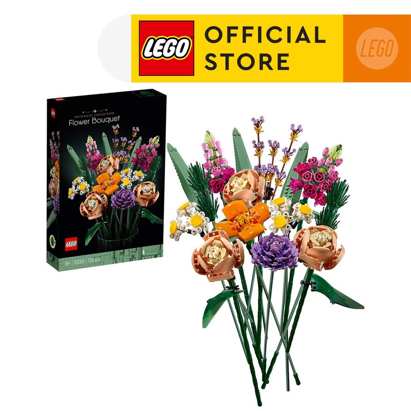 LEGO Icons 10280 Flower Bouquet (756 Pieces) Mainan Susun (18 Tahun+)