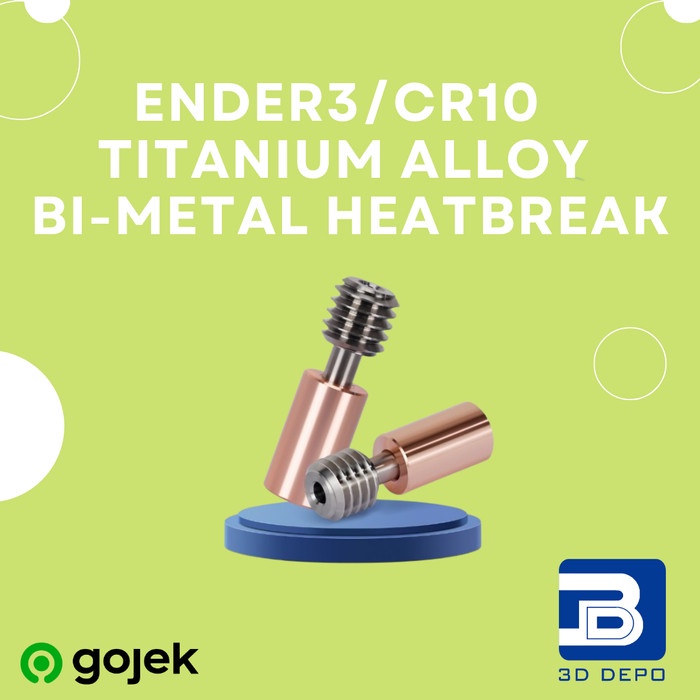 Bi-Metal Heatbreak Titanium Alloy Copper Throat For Ender-3 S1