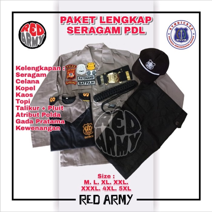 Terlaris Seragam Security Terbaru / Seragam Pdl Terbaru Lengkap Security Coklat