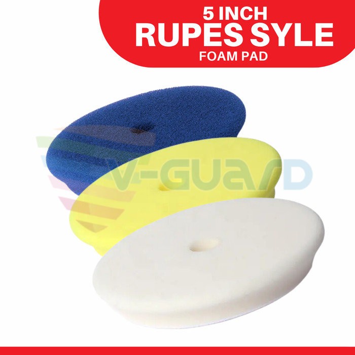 Best Seller Busa Mesin Poles Mobil 5 Inch - Foam Pad Rupes Style