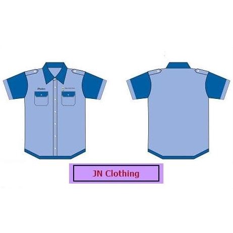 jual Kemeja kerja desain sesuai permintaan dilengkapi bordir