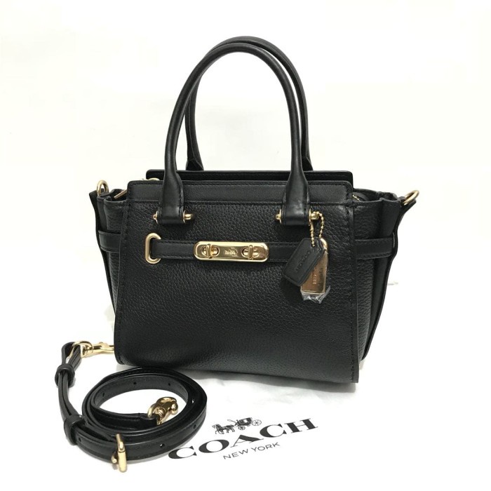 PROMO Coach Swagger 21 Leather Black. Coach Original Swagger Black