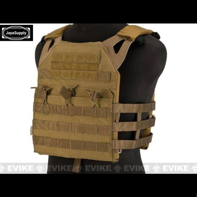Rompi JPC Airsoft Tactical Vest FSBE CIRAS SPC Emerson Molle Armor TAN