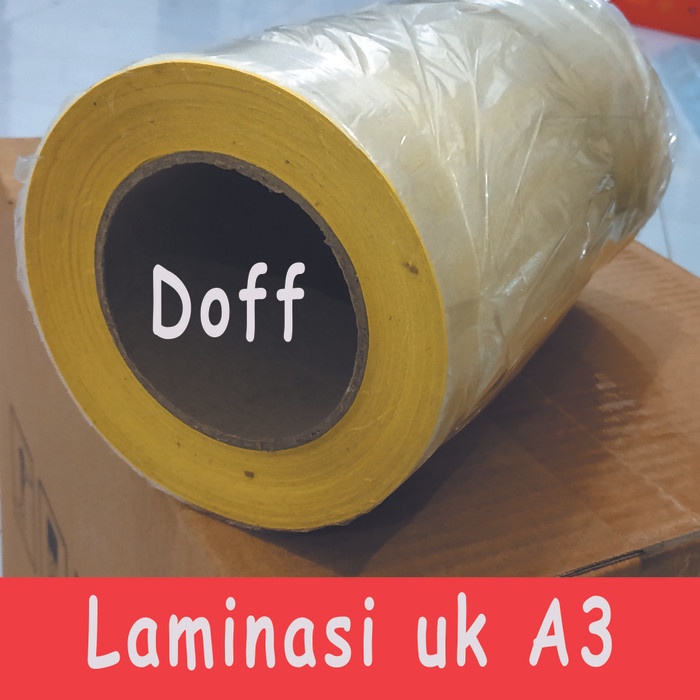 

Terlaris Sticker Stiker Laminasi Laminating Dingin Glossy Doff Dof Roll Rol A3