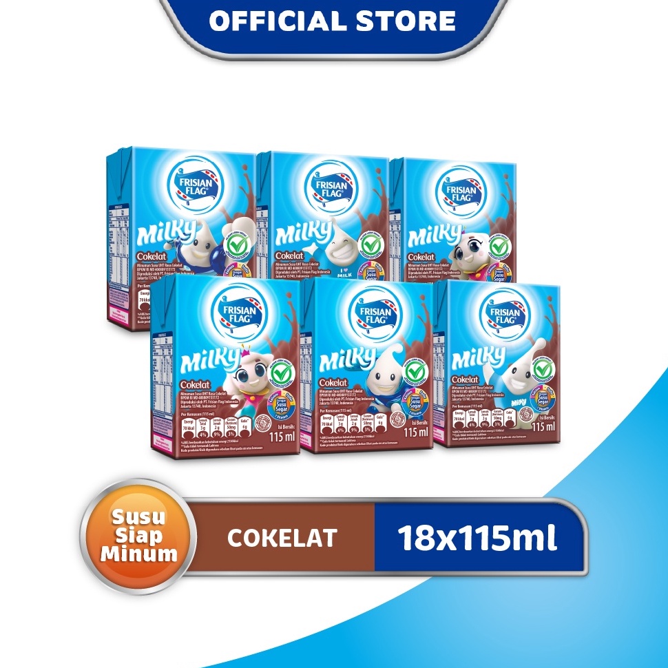 

TOP PRODUCT K88 Frisian Flag UHT Milky Cokelat 115ml x 18 ㅦ