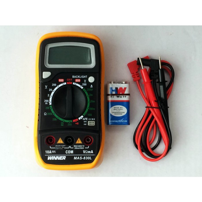MUST HAVE MULTITESTER DIGITAL WINNER MAS-830L AVO METER DIGITAL DAPAT DIGUNAKAN TERMURAH