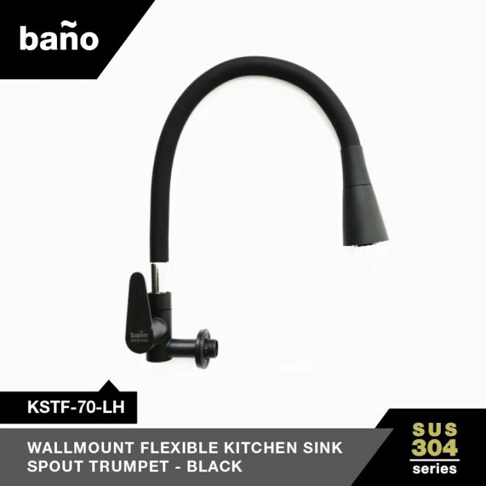 Keran Sing Bano Hitam/Keran Fleksible Angsa/ Keran Dapur/