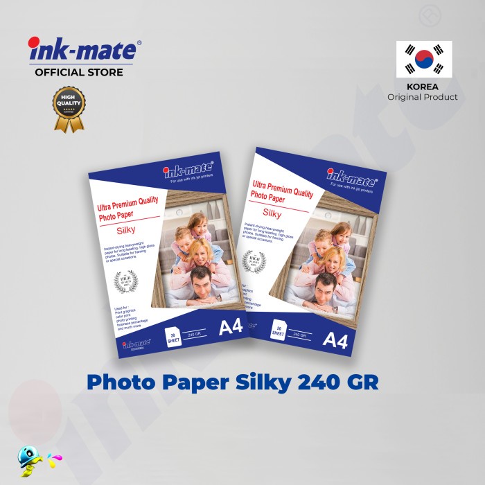 

Terlaris Kertas Foto / Photo Paper Silky A4 240Gr