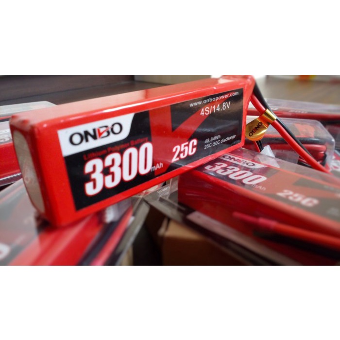 Lipo Battery 4s 14.8v 3300mah 25-50c Onbo Power