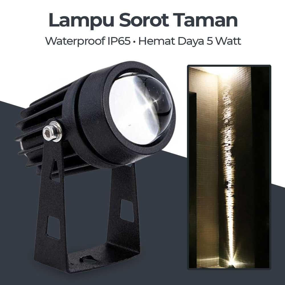 KENTLITE Lampu Taman Hias Sorot Garden Spotlight Waterproof 90-240V 5W - KU-02