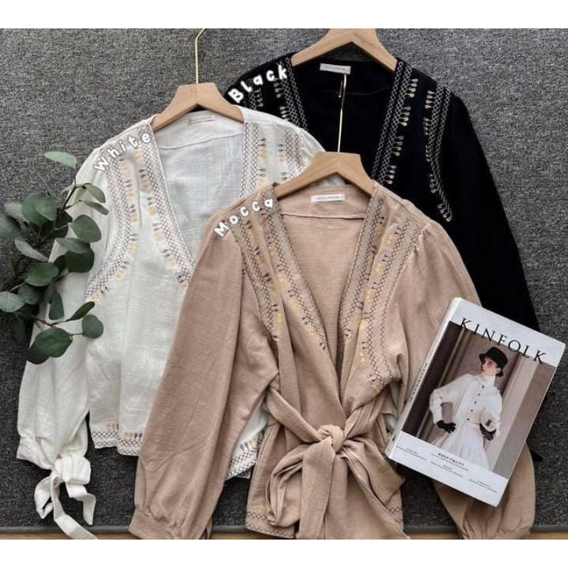 Outer style casual wanita - Baju atasan wanita - Outfit kuliah mahasiswi