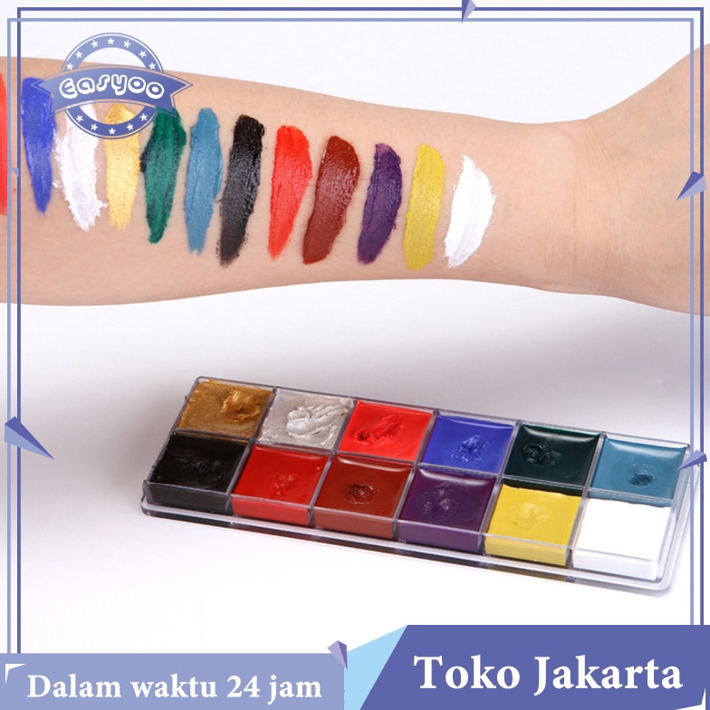 

Dijual murah 12 Warna Body Face Painting Art Make Up Painting Cat Wajah Beauty Makeup Tool Ucanbe Face Painting Imagic 65