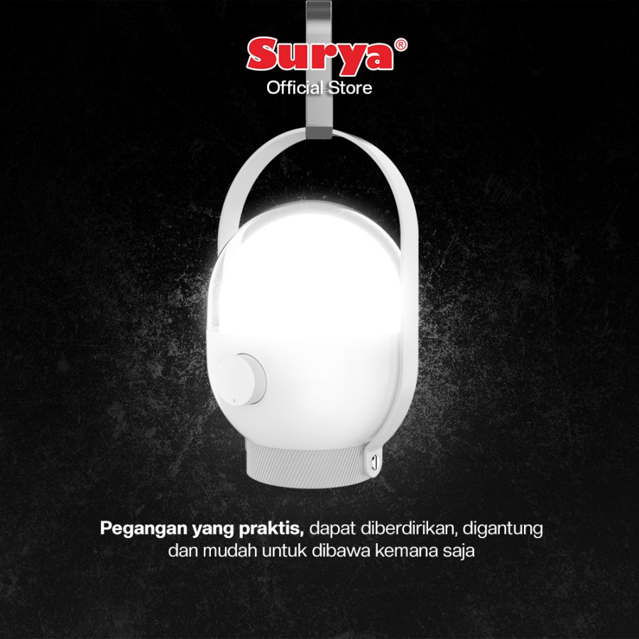 Surya Lampu Emergency Petromak LED Super Terang SHL L4003 FROSTED LED 40 SMD Tahan 8 jam