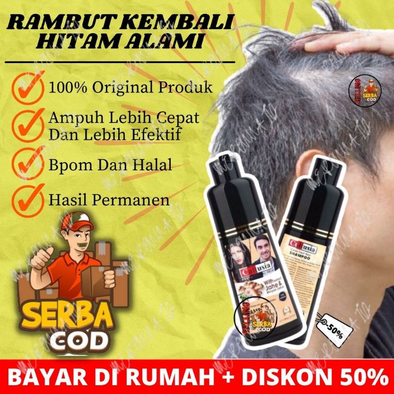 CULTUSIA SHAMPOO BLACK | PENGHITAM RAMBUT CULTUSIA | SHAMPOO UBAN | CULTUSIA UBAN | CULTUSIA HITAM