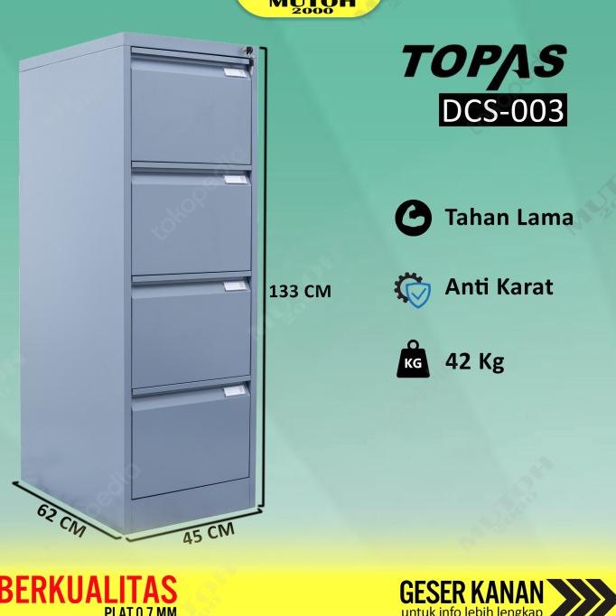 

Furniture Filing Cabinet Filling Kabinet Topas Dcs-003 - 4 Susun 4 Laci Limited Edition