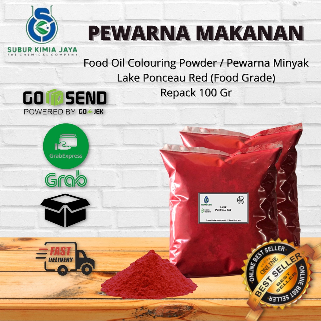 

Pewarna Bubuk Oil / Minyak Ponceau Red 25 gr