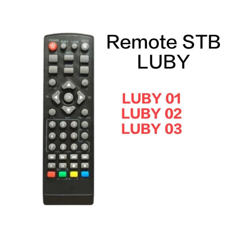 REMOTE STB LUBY REMOTE SET TOP BOX LUBY