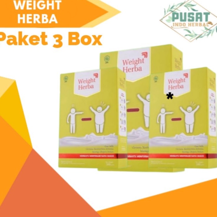 

⚡COD⚡ Paket 3 Box Weight Herba Susu Asli Etawa Solusi Perlancar Saluran Dan Penggemuk Badan