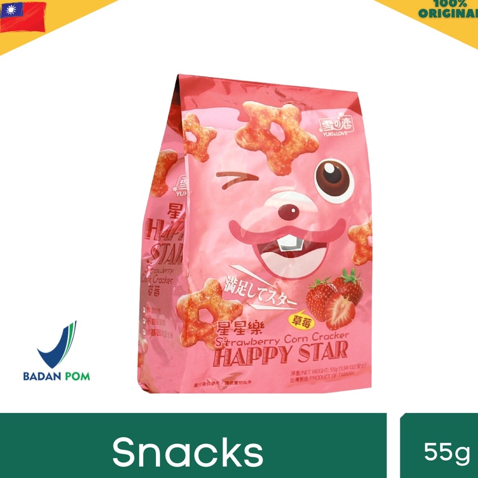 

Terlaris.. HAPPY STAR CORN CRACKERS 55GR 63