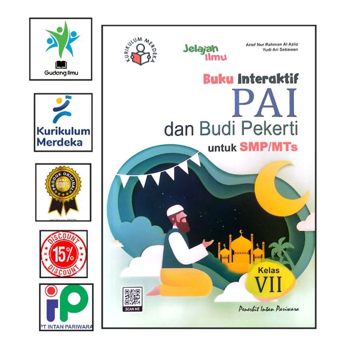 Buku Interaktif Matematika SMP/MTS Kelas 7/VII Semester 1&amp;2 Kurikulum Merdeka Intan pariwara Tahun 2023