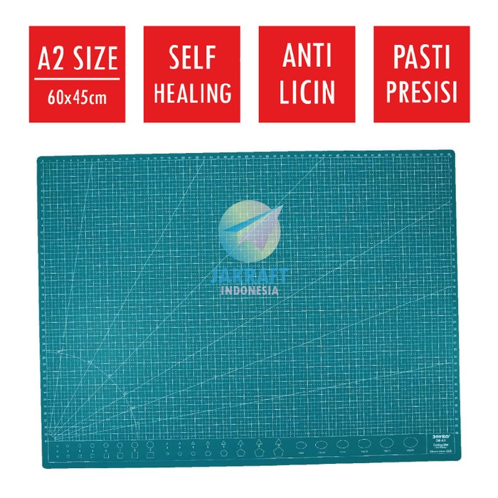 

Terlaris Cutting Mat Cutting Mat A2 Joyko (60 X 45 X 0.3 Cm) Self Healing Murah Bagus